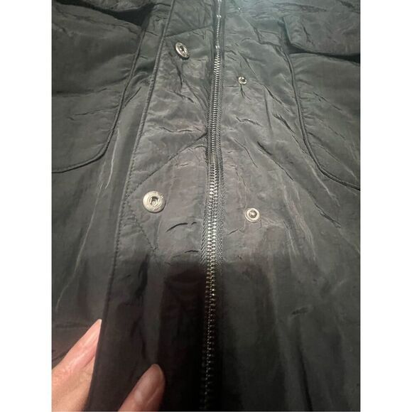 POL Womans Hooded Black Lightweight Oversized  Winter Puffer Jacket Sz S NWOT ** - Picture 4 of 8